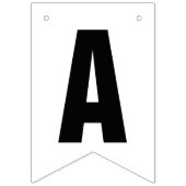 GLÜCKLICH ÜBERHAUPT NACH Frack-Flagge Wimpelkette (Zweite Fahne)