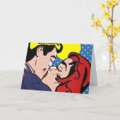 Glücklich überhaupt nach Pop-Kunst-Gruß-Karte Karte (Gelbe Blume)