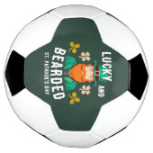 Glücklich und bärtige St. Patrick's Day Leprechaun Fußball (Gedreht)