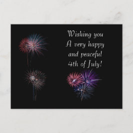 Glücklich und Friedlich 4. Juli Postkarte