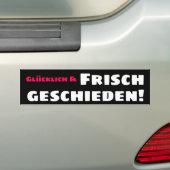 Glücklich und frisch geschieden autoaufkleber (Auf Auto)