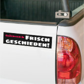 Glücklich und frisch geschieden autoaufkleber (Auf Lkw)