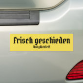 Glücklich und frisch geschieden autoaufkleber (Auf Auto)