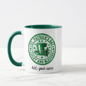 Glücklich und gesegnet St. Patrick's Day Tasse (Links)