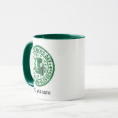 Glücklich und gesegnet St. Patrick's Day Tasse (Vorderseite Links)