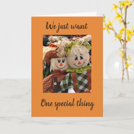 GLÜCKLICH UND SPASS ERNTEDANK FÜR SIE KARTE (Gelbe Blume)