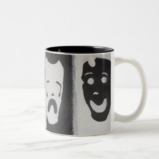 GLÜCKLICH UND TRAURIG ZWEIFARBIGE TASSE