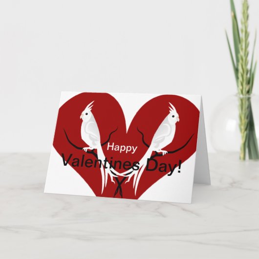 Glücklich, Valentinstag! Feiertagskarte (Vorderseite)