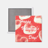 Glücklich, Valentinstag, Tag! Magnet (Vorderseite/Rückseite)