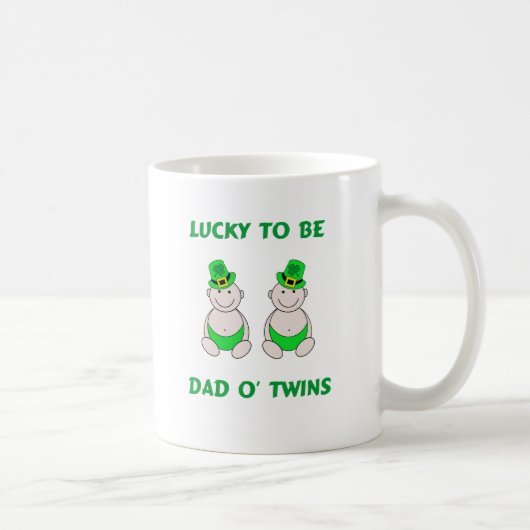 Glücklich Vater O Zwillinge sein Kaffeetasse (Rechts)