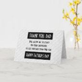 GLÜCKLICH VATER'S DAY Personalisiert Danke Vater Karte (Gelbe Blume)