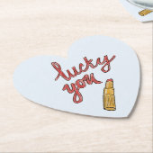 Glücklich. Vegas Bachelorette Untersetzer (angewinkelt)