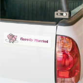 Glücklich verheiratet autoaufkleber (Auf Lkw)