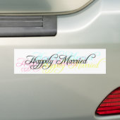 Glücklich verheiratet autoaufkleber (Auf Auto)