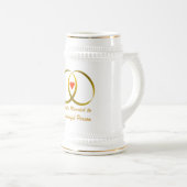 glücklich Verheiratet Bierglas (VorderseiteRechts)