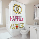 glücklich Verheiratet Duschvorhang (Beispiel)