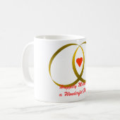 glücklich Verheiratet Kaffeetasse (Vorderseite Links)