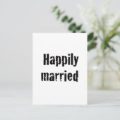 glücklich verheiratet postkarte (Stehend Vorderseite)