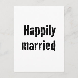 glücklich verheiratet postkarte