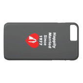 Glücklich verheiratet seit 1977 Case-Mate iPhone hülle (Rückseite (Horizontal))