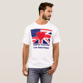 glücklich verheiratet zu einem Amerikaner T-Shirt (Vorne ganz)