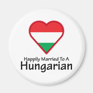 Glücklich verheirateter Ungar Magnet