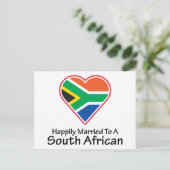 Glücklich Verheiratetes Südafrika Postkarte (Stehend Vorderseite)