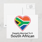 Glücklich Verheiratetes Südafrika Postkarte (Vorne/Hinten)