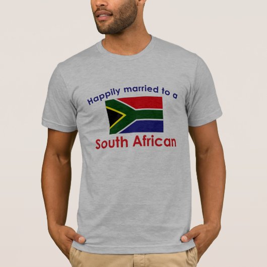 Glücklich Verheiratetes Südafrika T-Shirt (Vorderseite)