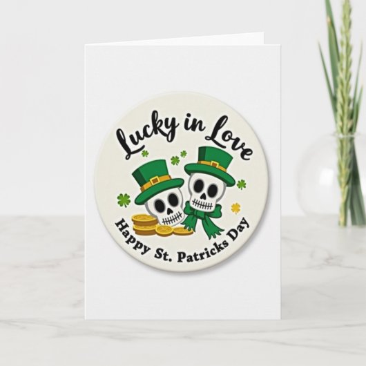 Glücklich Verliebt St. Patrick's Day Karte (Vorderseite)
