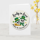 Glücklich Verliebt St. Patrick's Day Karte (Gelbe Blume)
