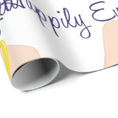 glücklich Verlobt Geschenkpapier (Rolleneckpunkt)