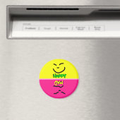 Glücklich / verrücktes Gesicht Magnet (In Situ (Geschirrspüler))