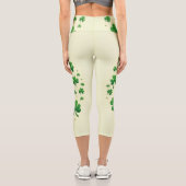 Glücklich Vierblättriges Kleeblatt Leggings (Rückseite)