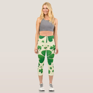 Glücklich Vierblättriges Kleeblatt Leggings