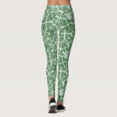 Glücklich Vierblättriges Kleeblatt Leggings (Rückseite)