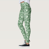 Glücklich Vierblättriges Kleeblatt Leggings (Links)