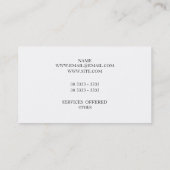 Glücklich Visitenkarte (Rückseite)