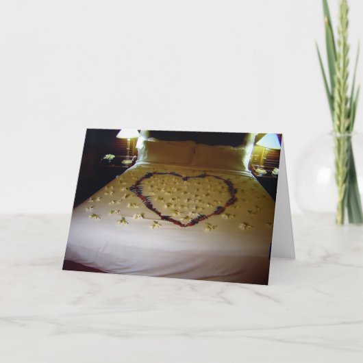 GLÜCKLICH WEDDING-HAPPY HONEYMOON KARTE (Vorderseite)