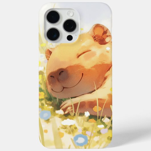 Glücklich wie ein Capybara Case-Mate iPhone Hülle (Rückseite)