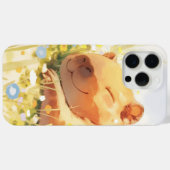 Glücklich wie ein Capybara Case-Mate iPhone Hülle (Rückseite (Horizontal))