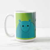 Glücklich wie ein Nilpferd Kaffeetasse (Links)