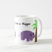 Glücklich wie ein Nilpferd Kaffeetasse (VorderseiteRechts)