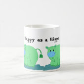Glücklich wie ein Nilpferd Kaffeetasse (Mittel)