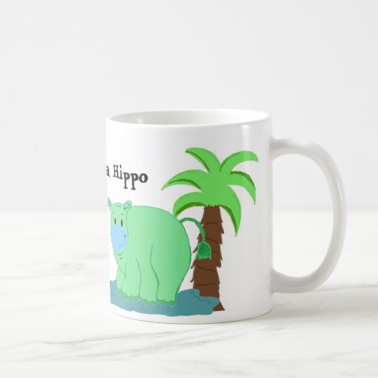 Glücklich wie ein Nilpferd Kaffeetasse (Rechts)