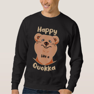 Glücklich wie ein Quokka  Cut Daizy Quokka Plüsch  Sweatshirt