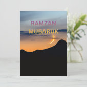 GLÜCKLICH WILLKOMMEN IM RAMDAN FEIERTAGSKARTE (Stehend Vorderseite)