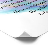 glücklich Zen zitieren Lao Tzu Text über gemalt De Poster (Ecke)