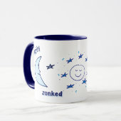 Glücklich Zonked Tasse (Vorderseite Links)