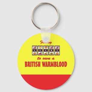 Glücklich zu eigenem ein britischer Warmblood Schlüsselanhänger